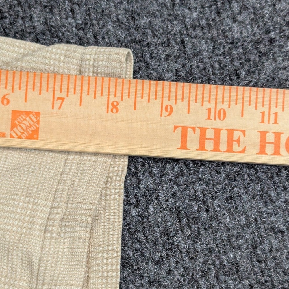Aureus Bamboo Tech Mens Polo Shirt Tan Textured Plaid Short Sleeve Size L - Picture 9 of 14
